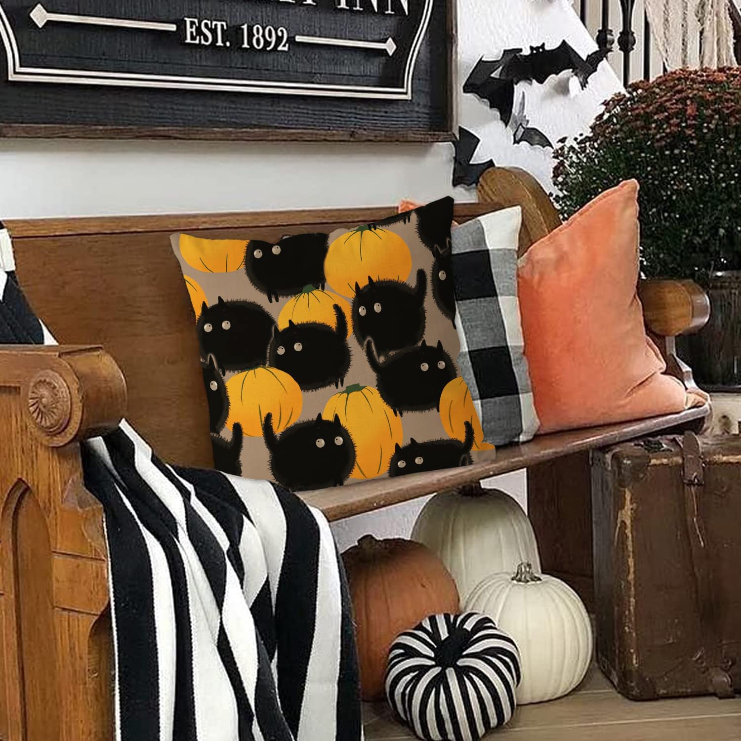 Halloween Cat Pillow