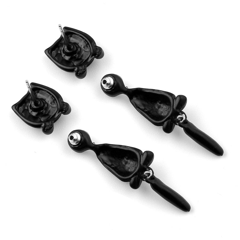 Hanging Cat Earrings