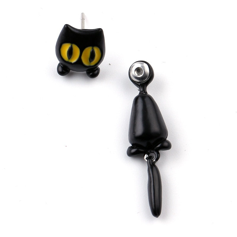 Hanging Cat Earrings