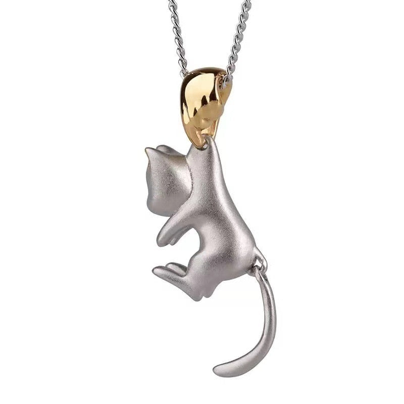Hanging Cat Necklace