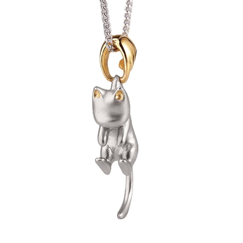 Hanging Cat Necklace