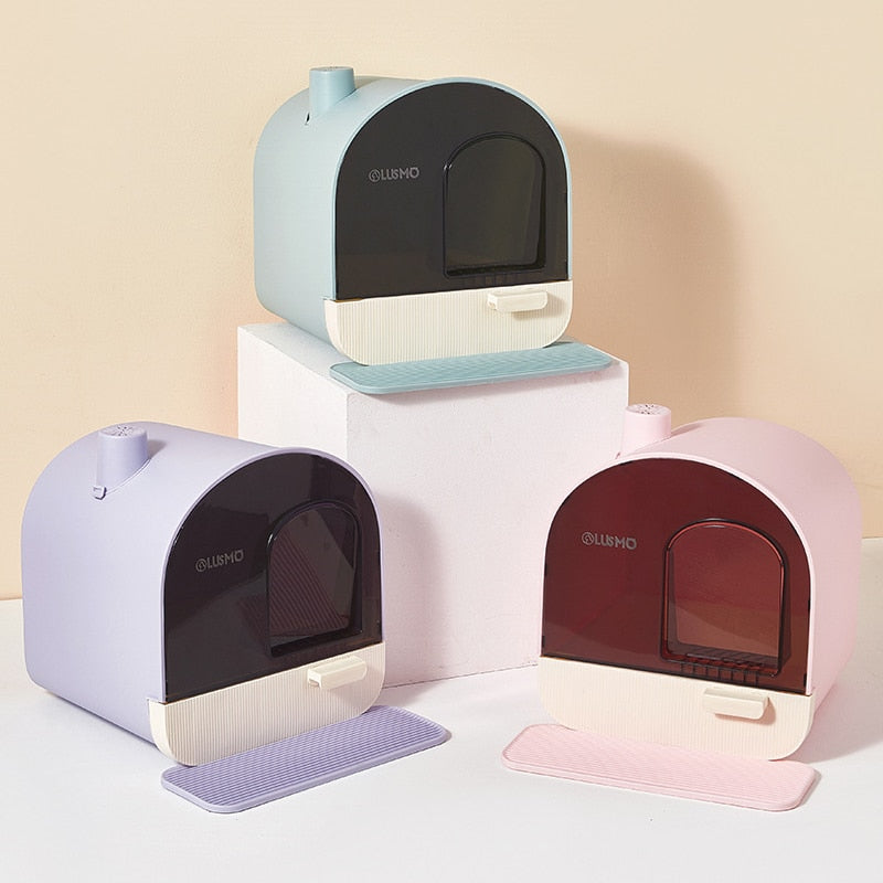 Hooded Cat Litter Box