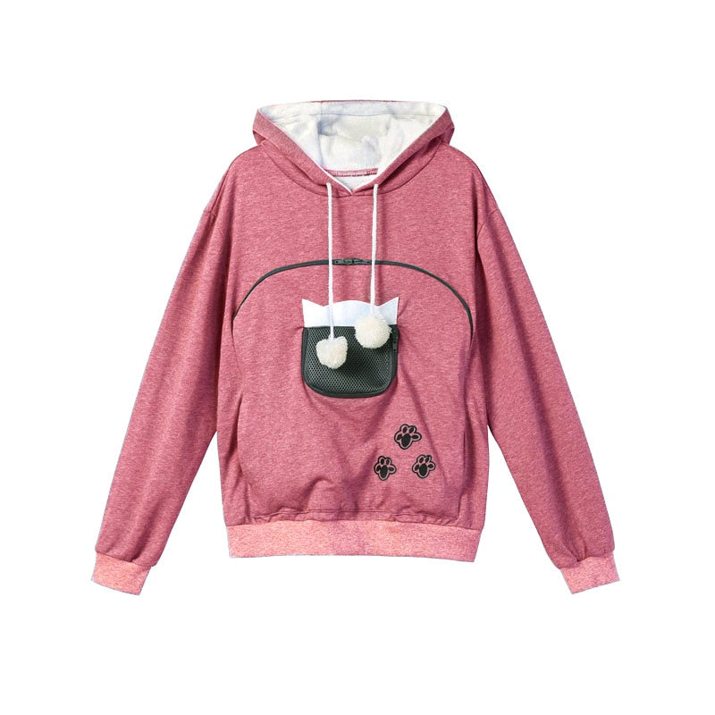 Hoodie with Cat pouch