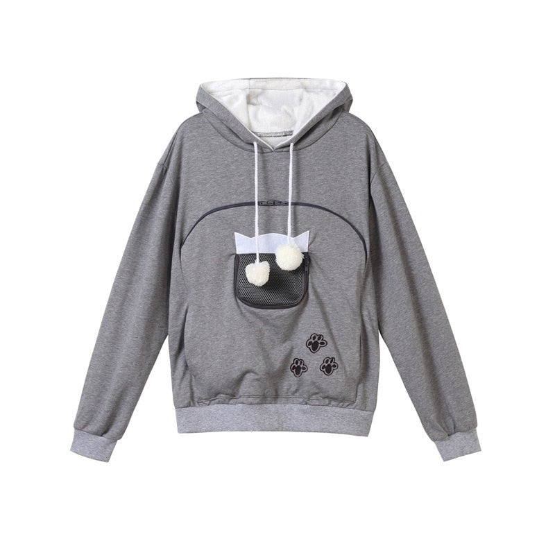 Hoodie with Cat pouch