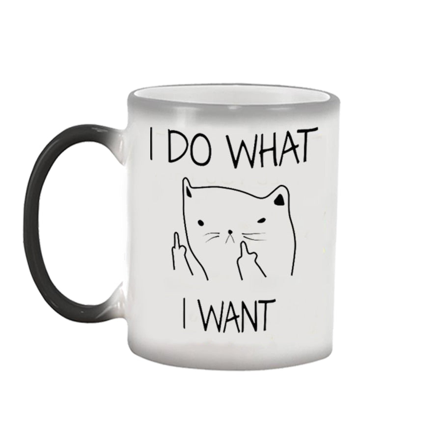 I Do What I Want Cat Mug