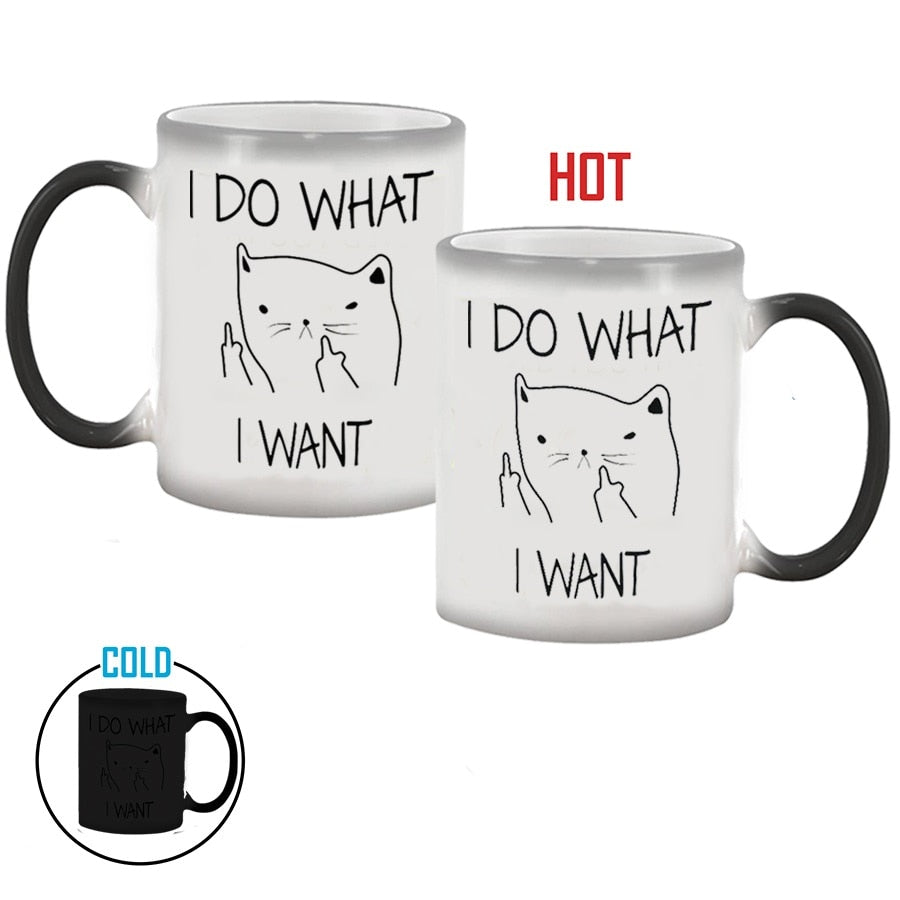 I Do What I Want Cat Mug