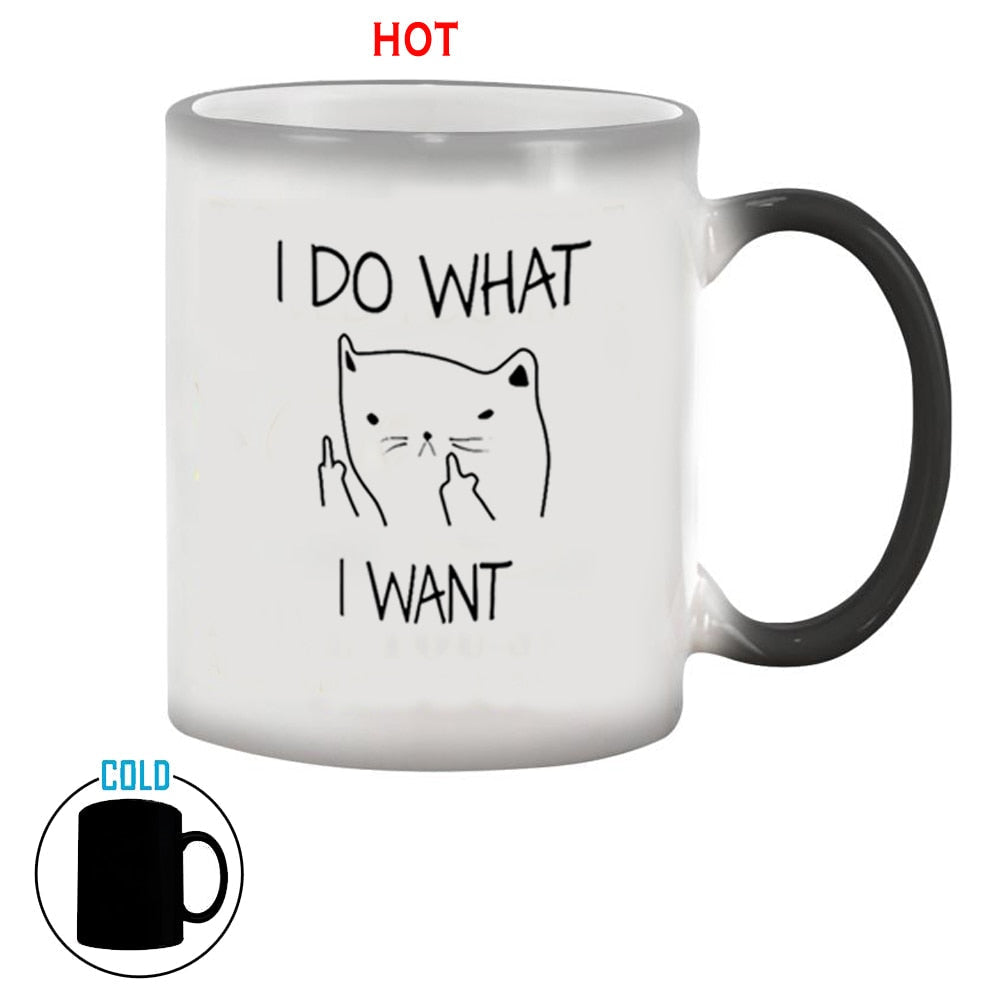 I Do What I Want Cat Mug