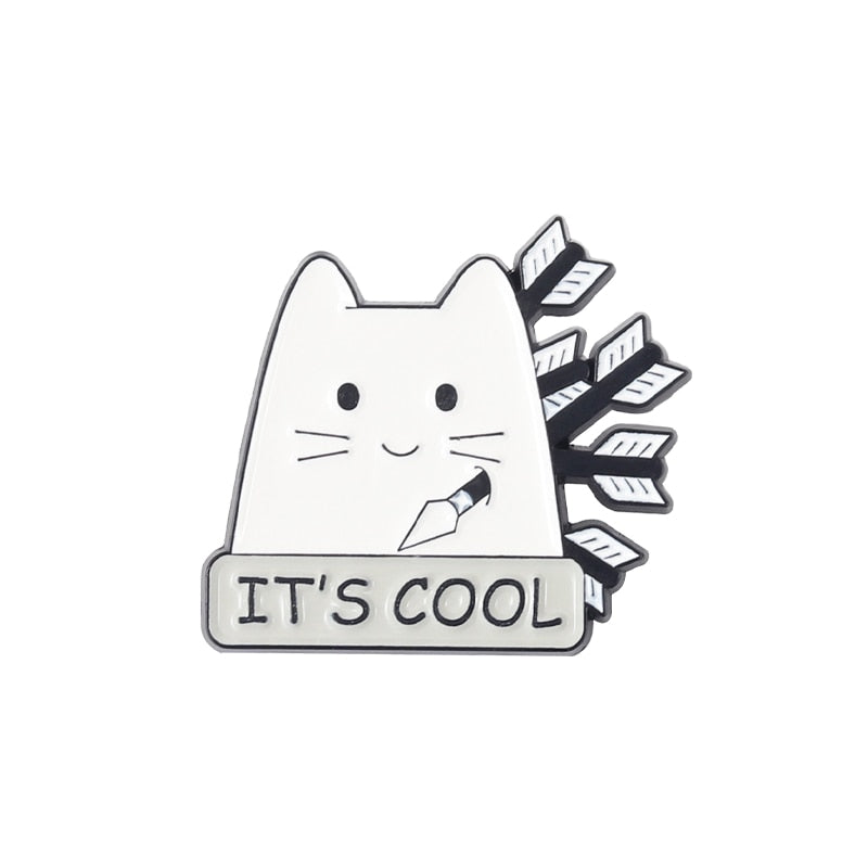 I'm Fine Enamel Pins