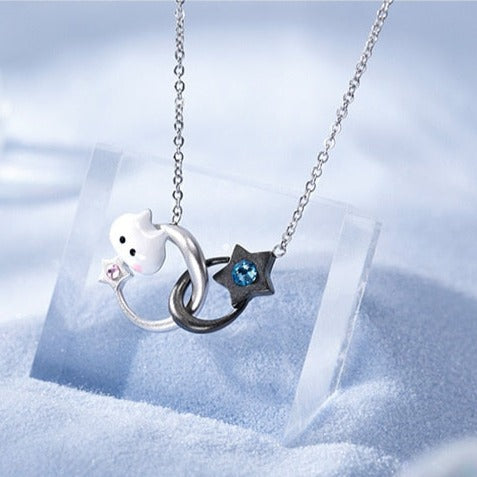 Interlocking Cat Necklace