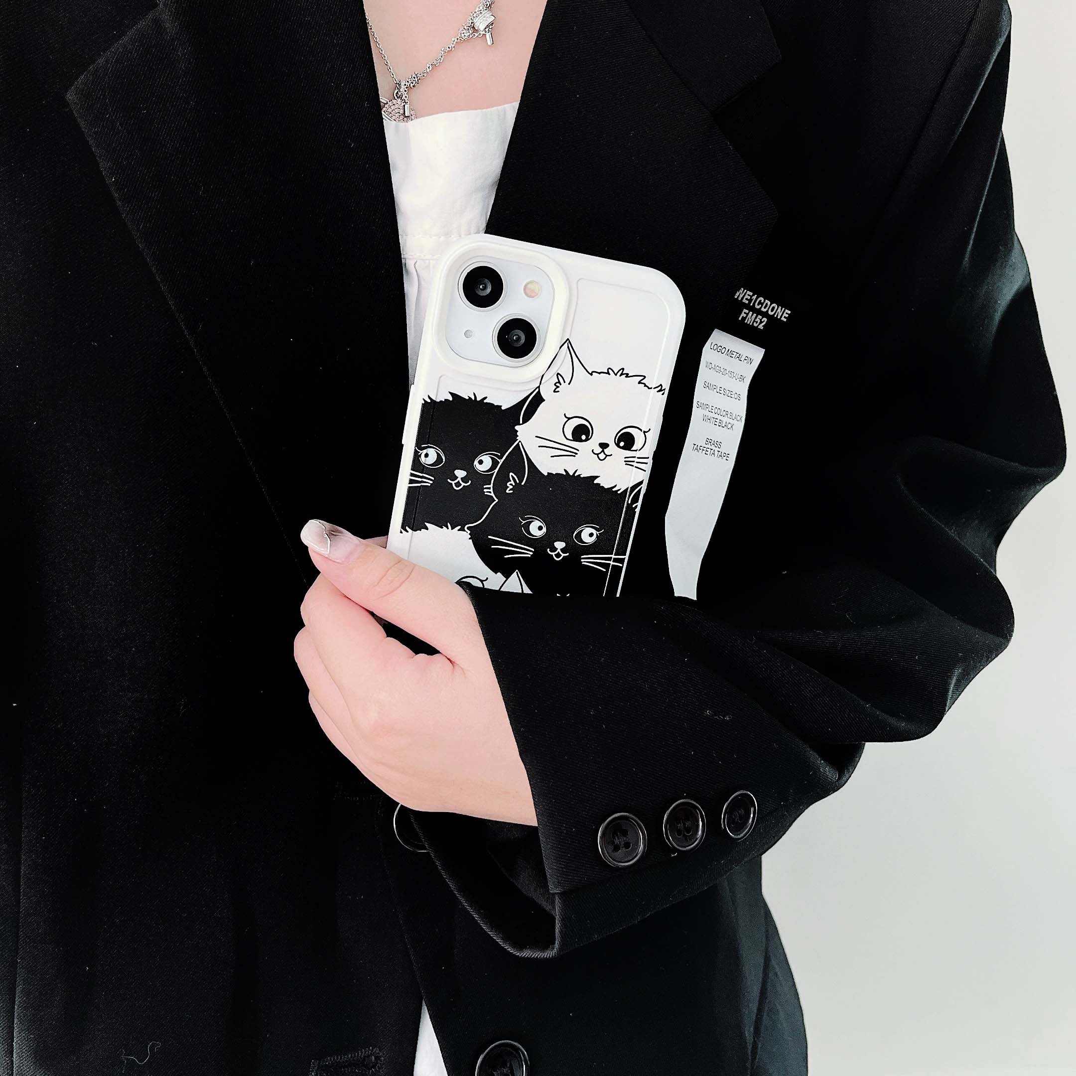 iPhone Black and White Phone Case