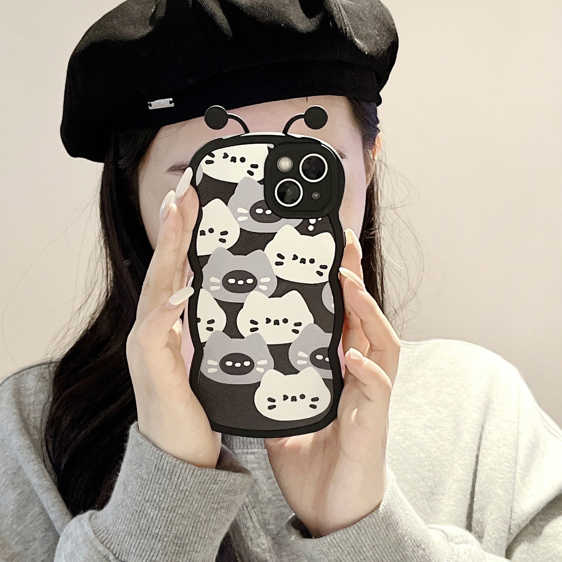 iPhone Butterfly Cat Phone Case