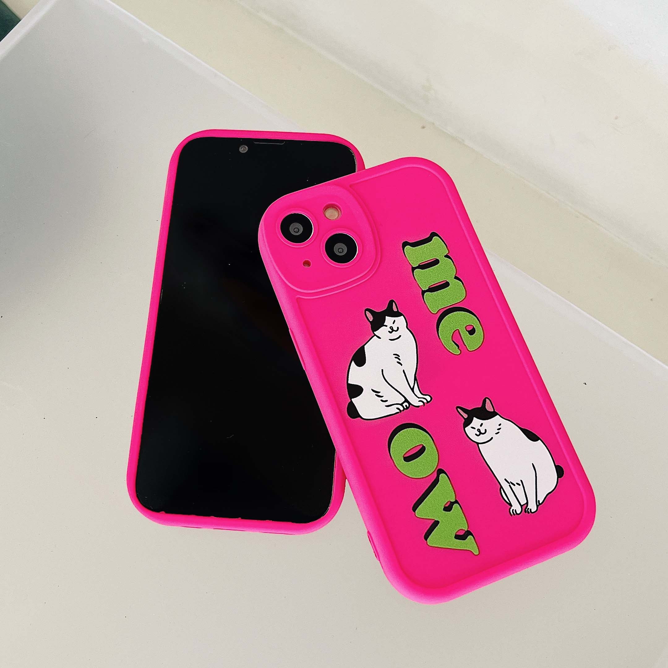 iPhone Cartoon Cat Phone Case