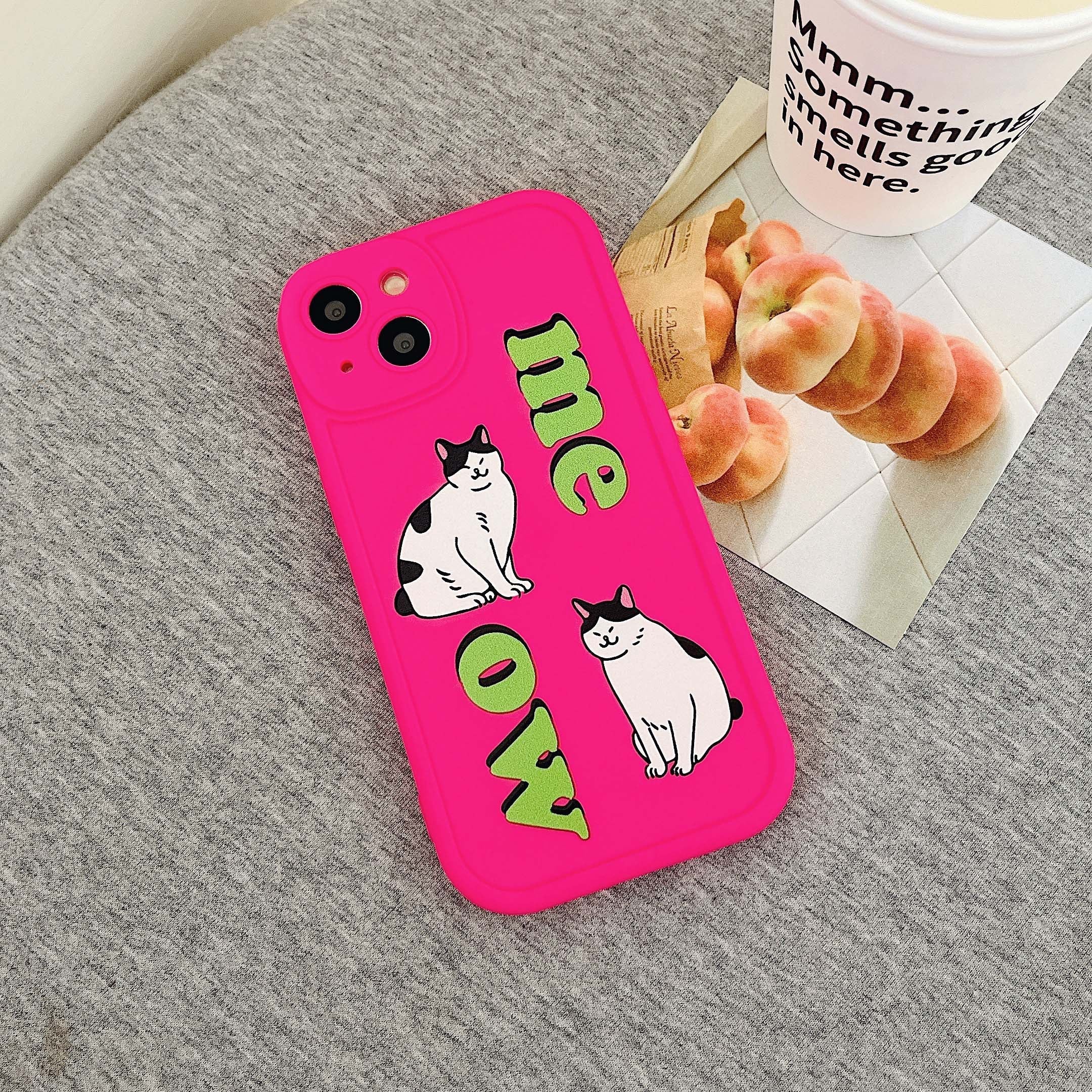 iPhone Cartoon Cat Phone Case