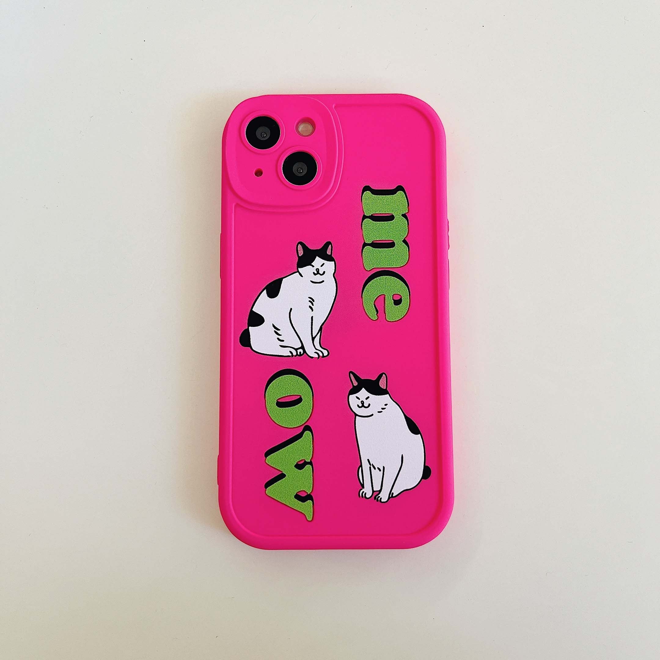 iPhone Cartoon Cat Phone Case