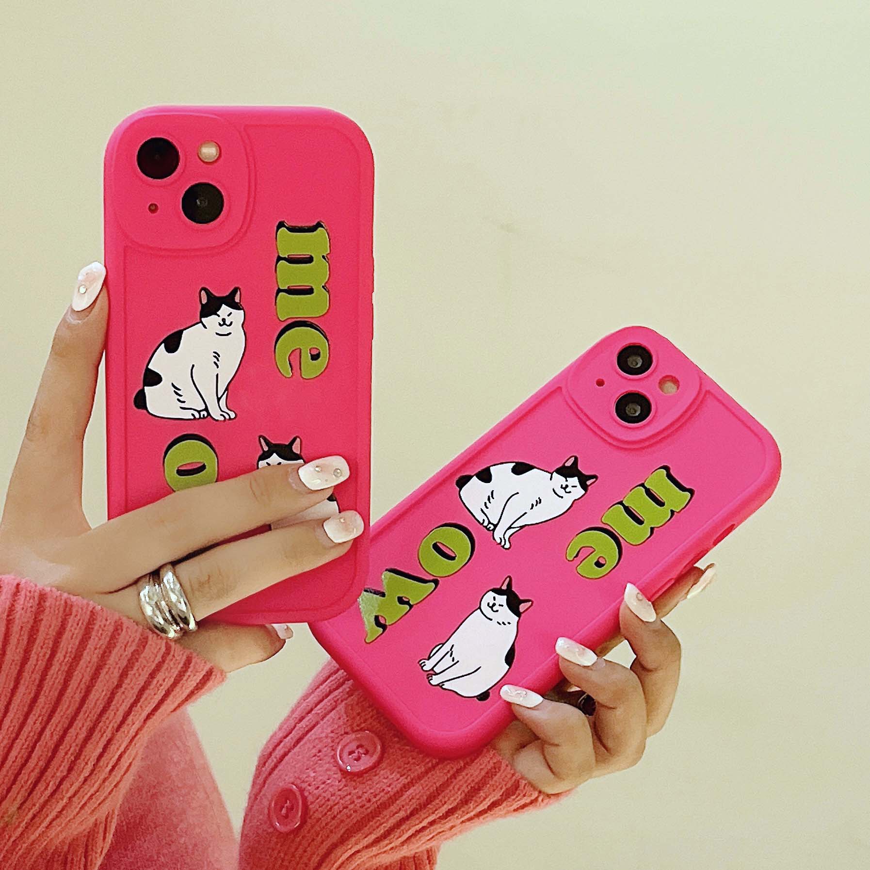 iPhone Cartoon Cat Phone Case