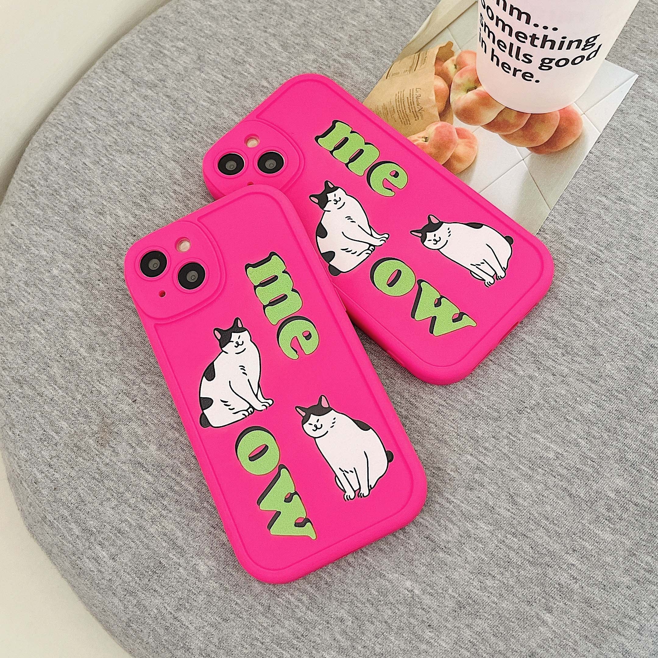 iPhone Cartoon Cat Phone Case