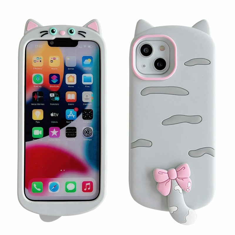 iPhone Grey Cat Phone Case