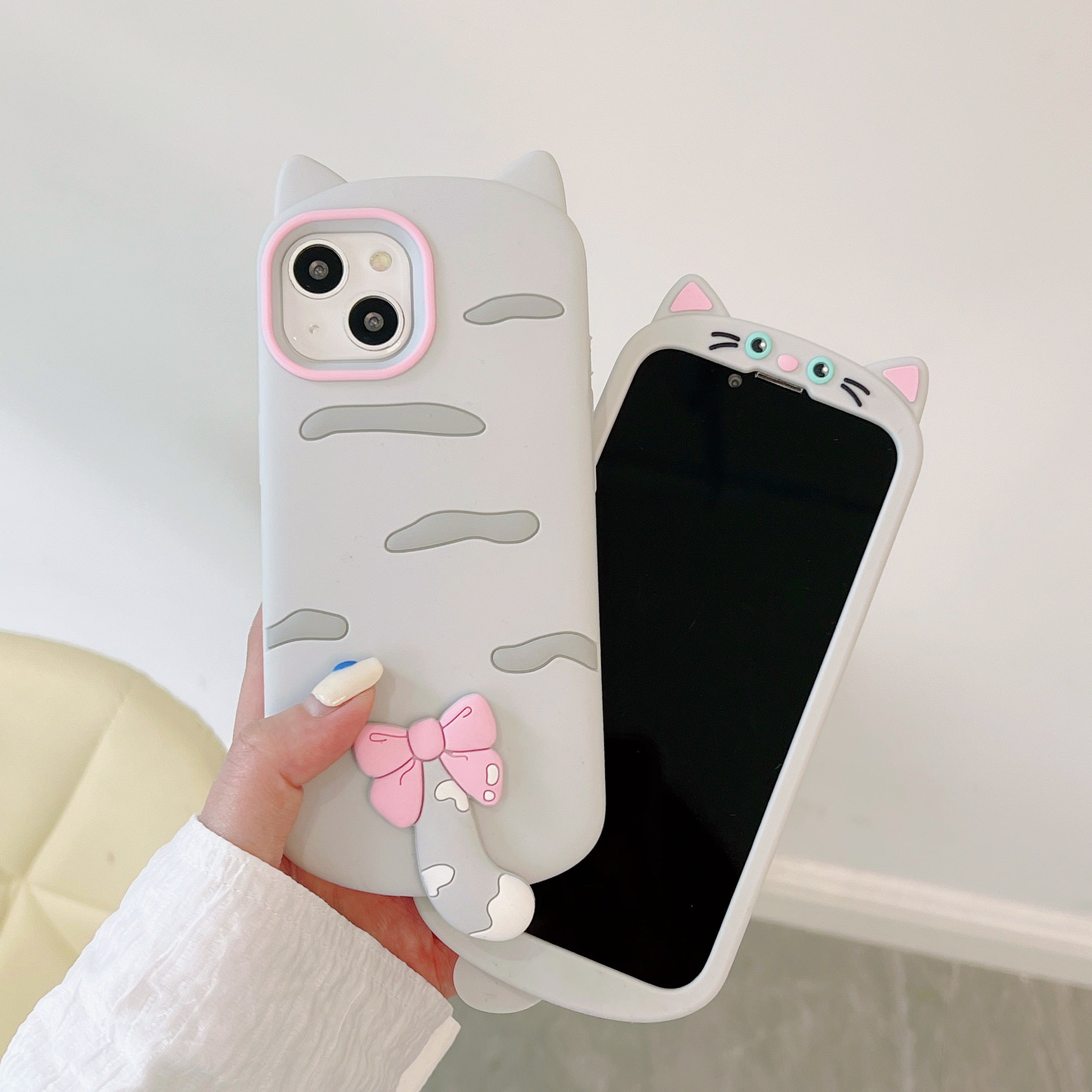 iPhone Grey Cat Phone Case