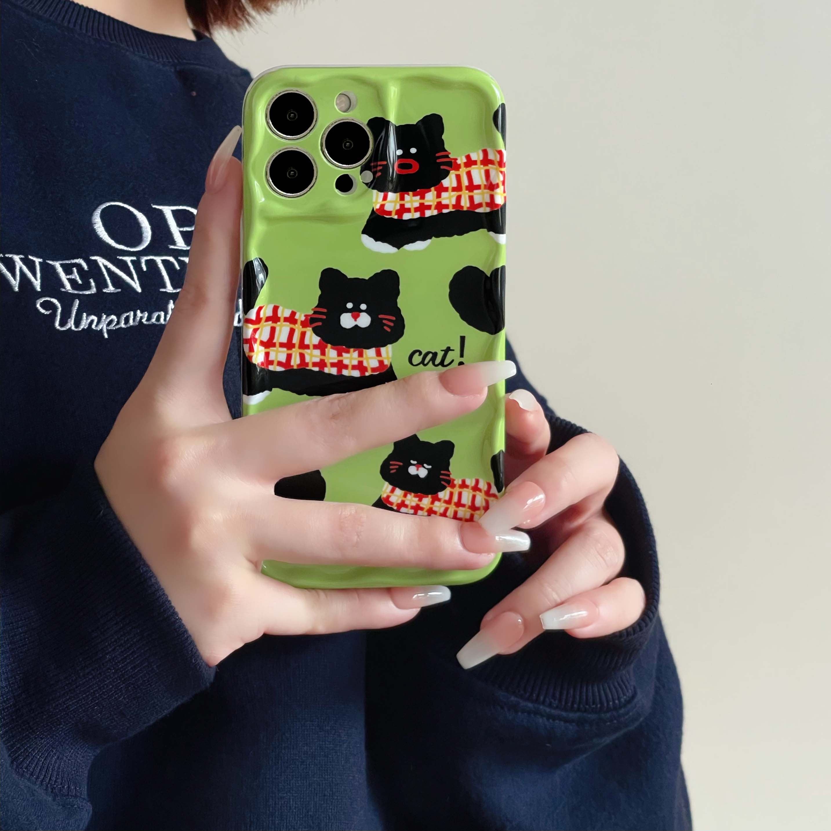 iPhone Matcha Cat Phone Case