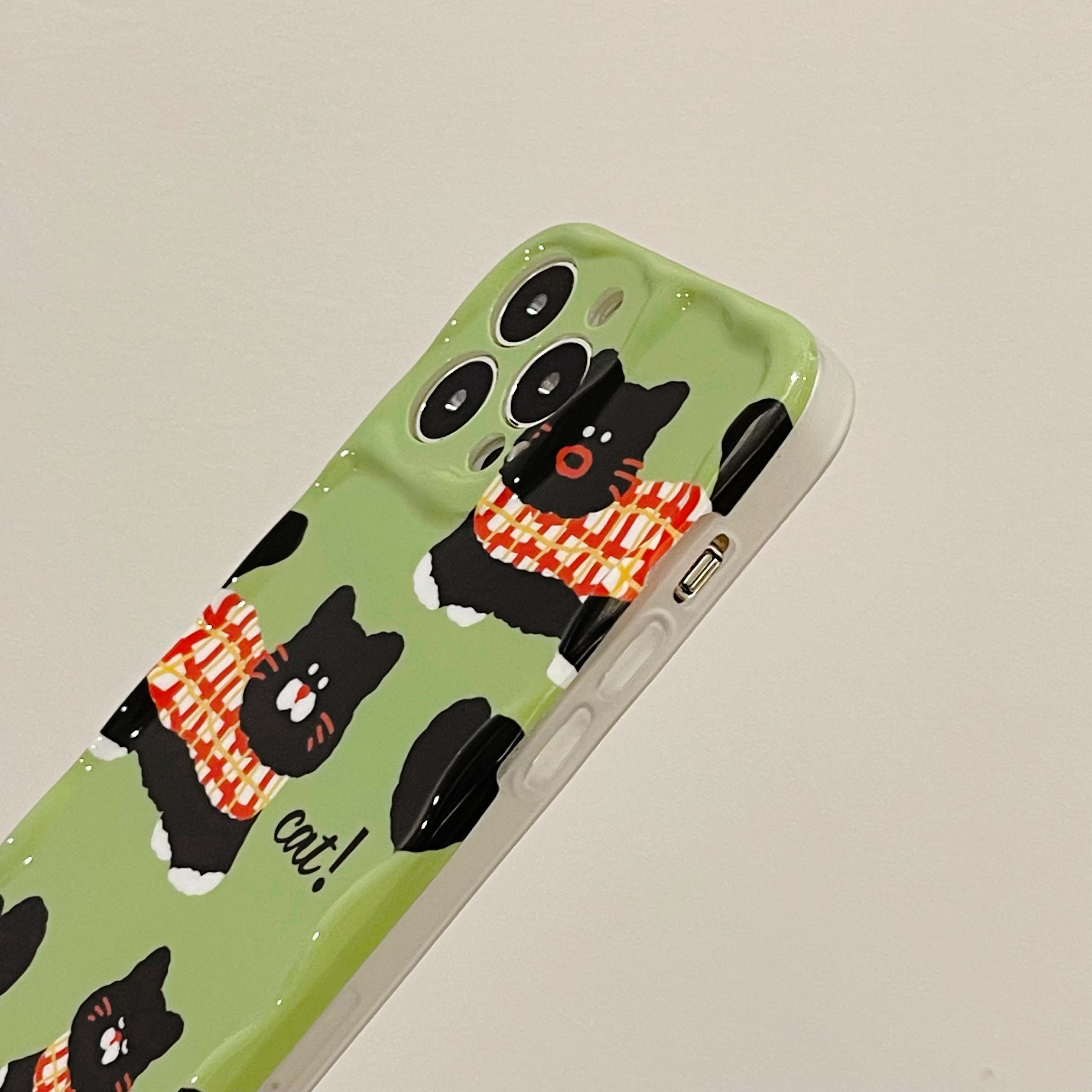 iPhone Matcha Cat Phone Case