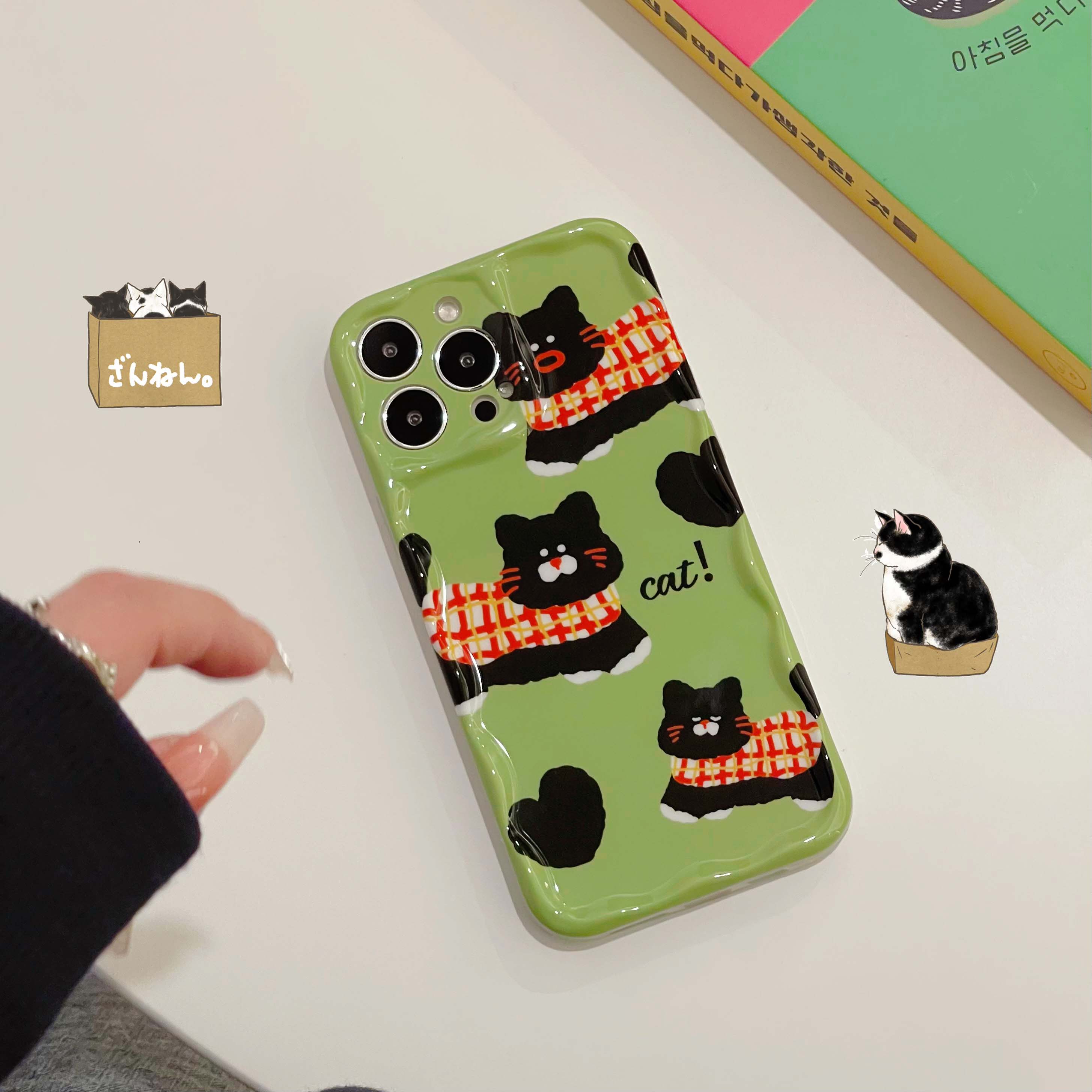 iPhone Matcha Cat Phone Case