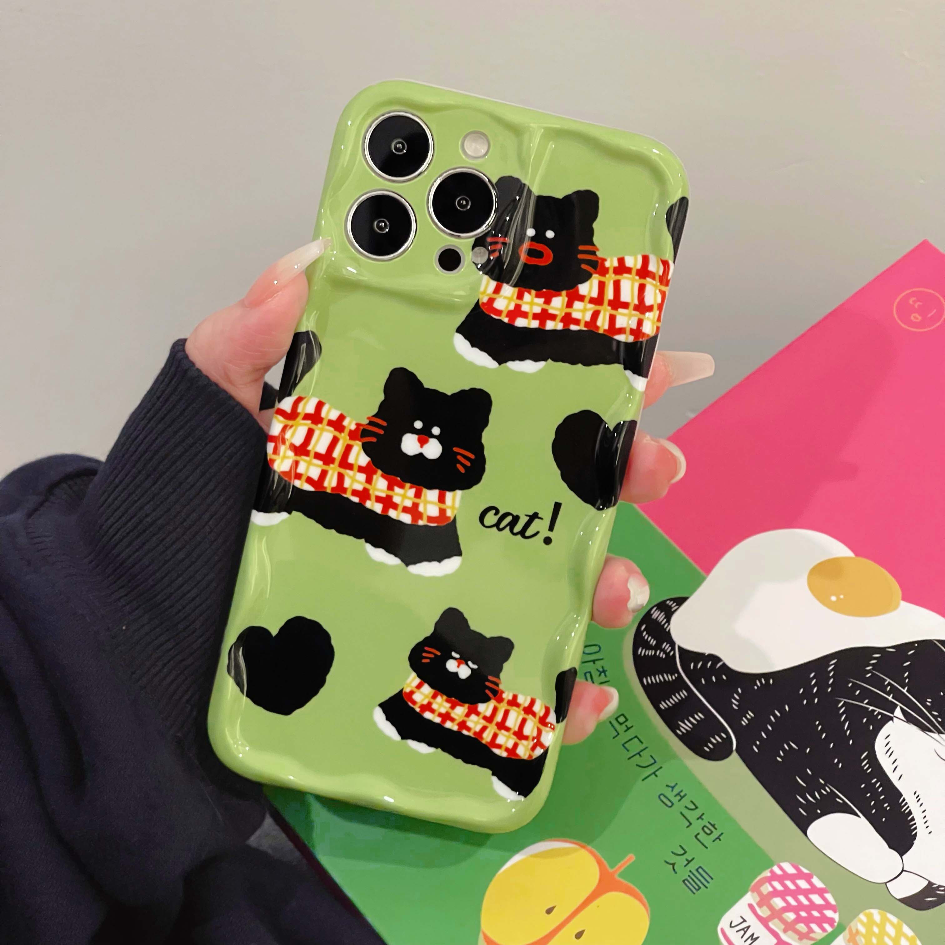 iPhone Matcha Cat Phone Case