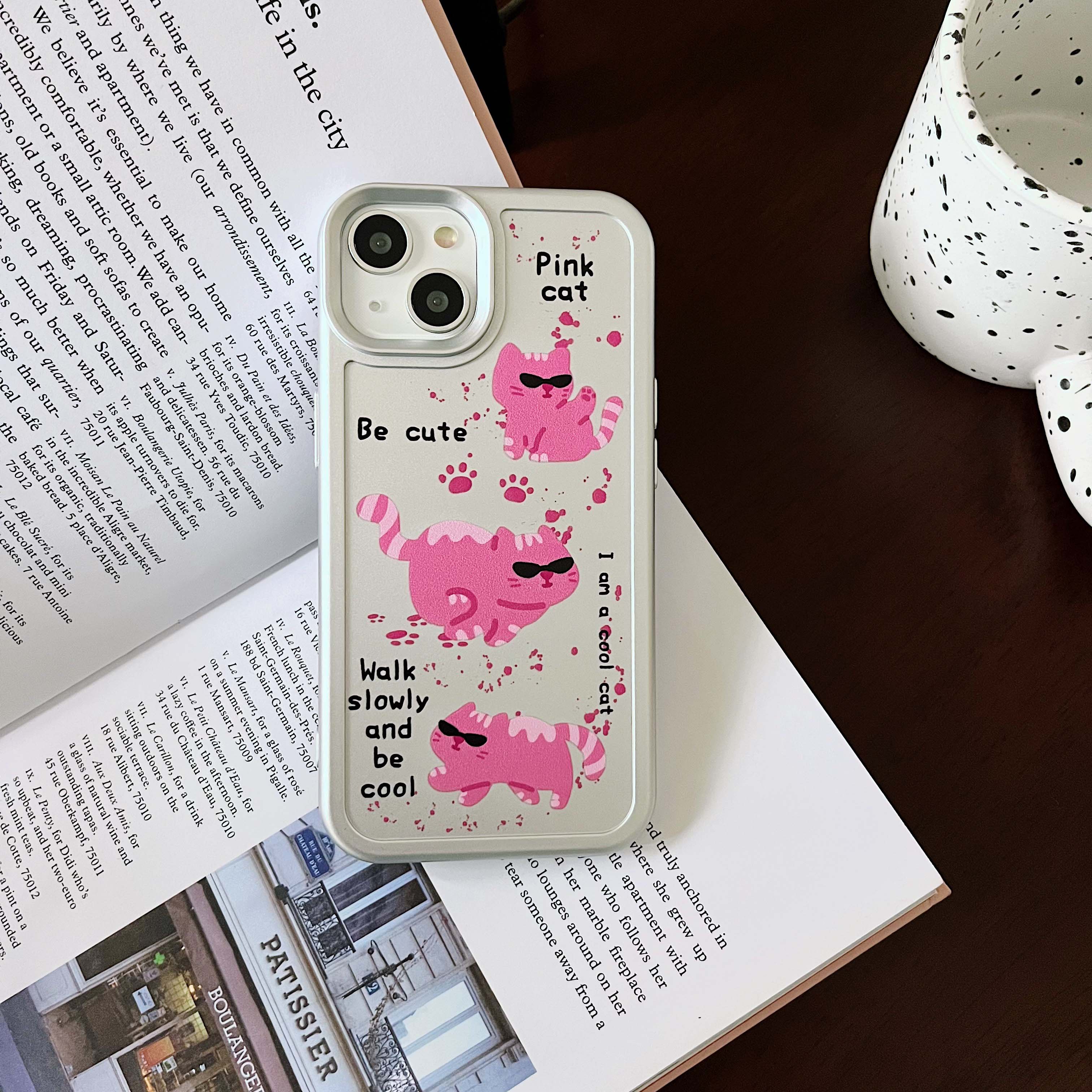 iPhone Pink Cat Phone Case