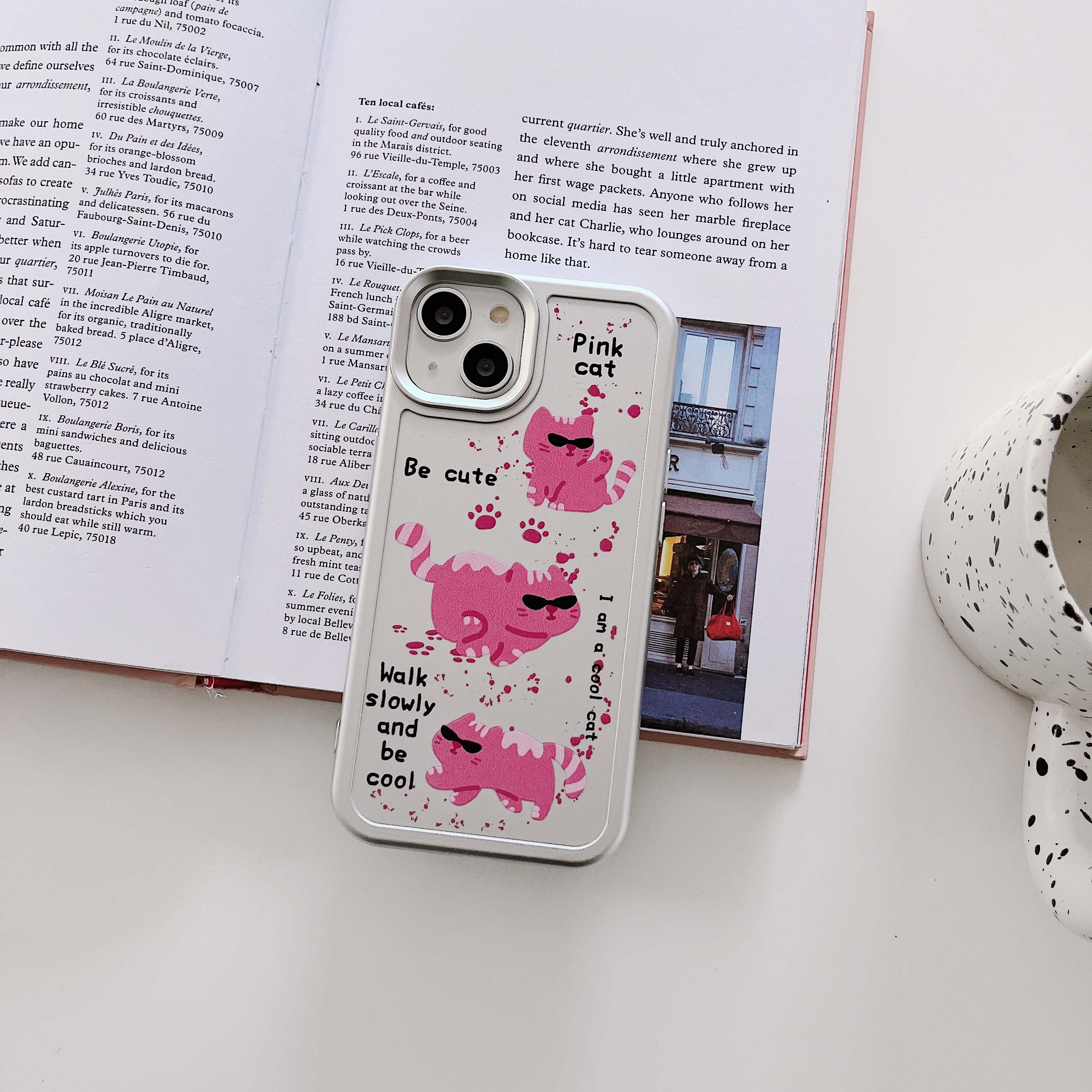 iPhone Pink Cat Phone Case