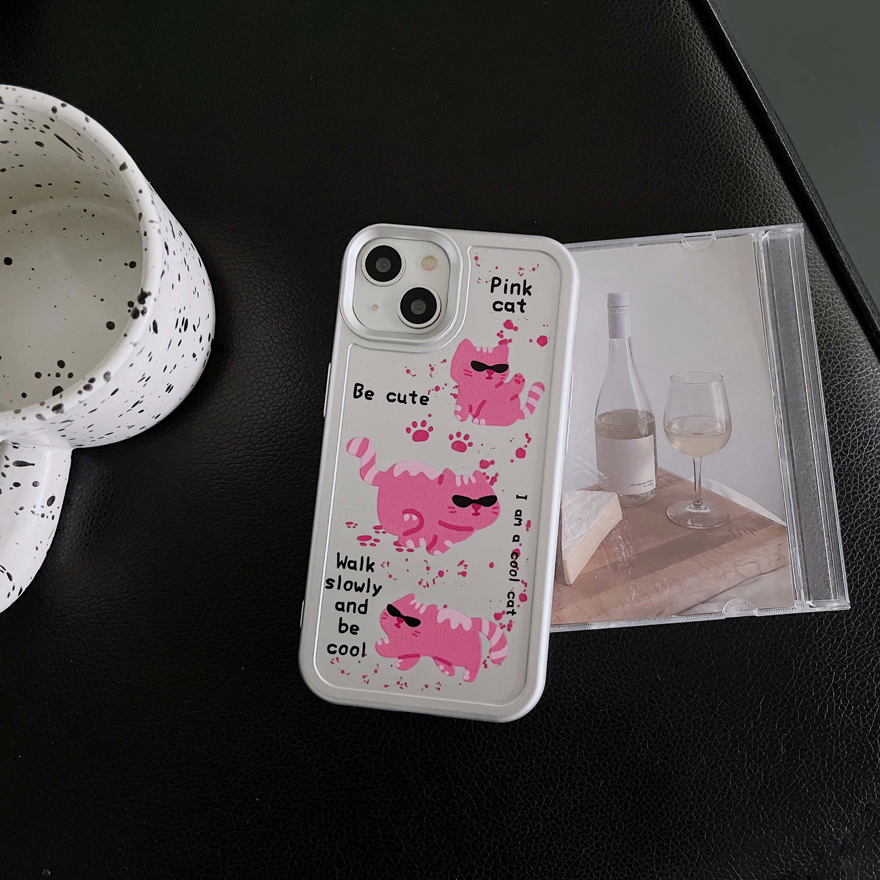 iPhone Pink Cat Phone Case