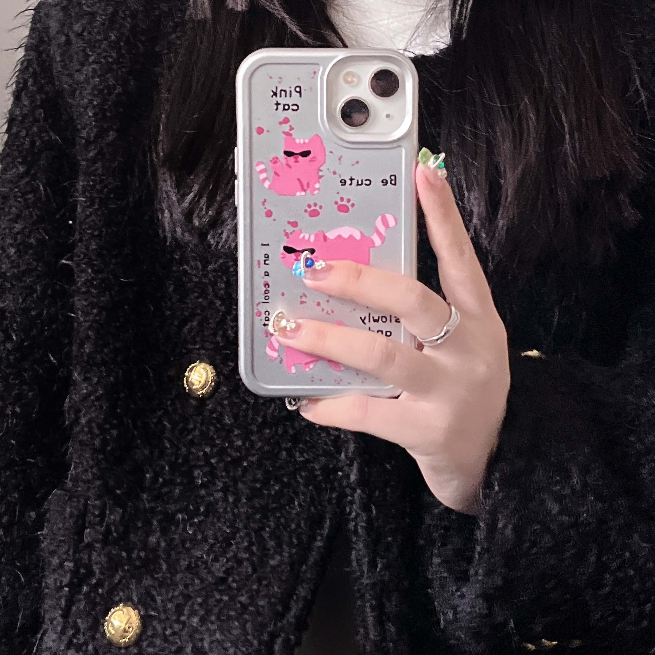iPhone Pink Cat Phone Case
