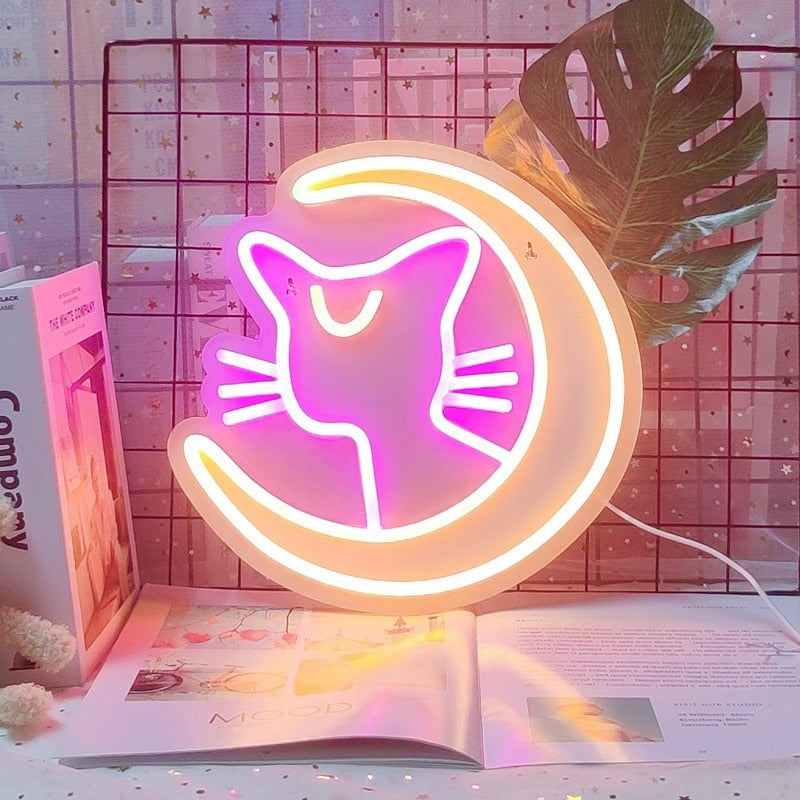 Kawaii Cat Night Light