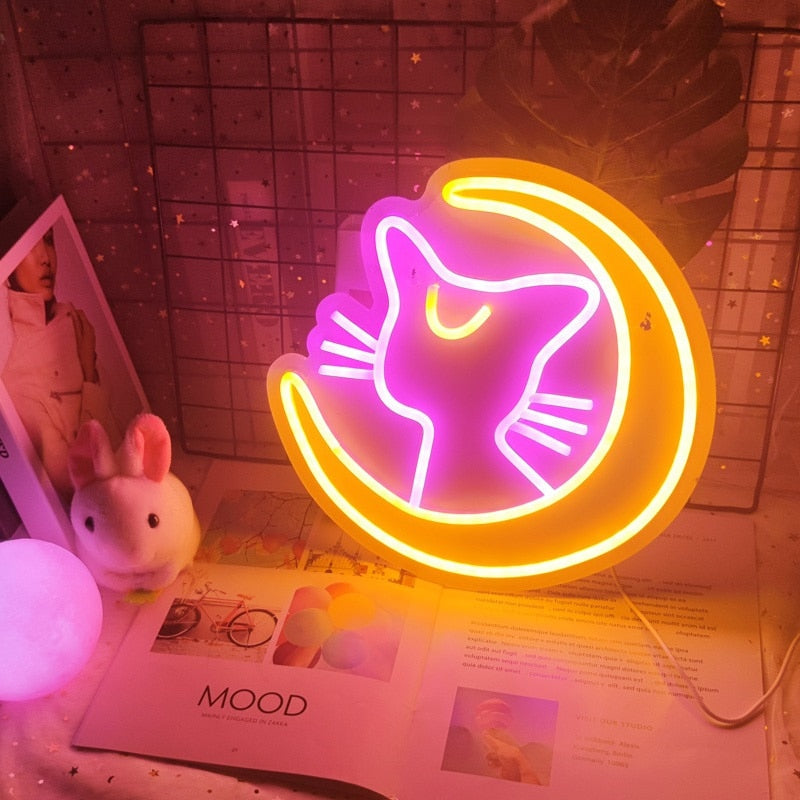 Kawaii Cat Night Light