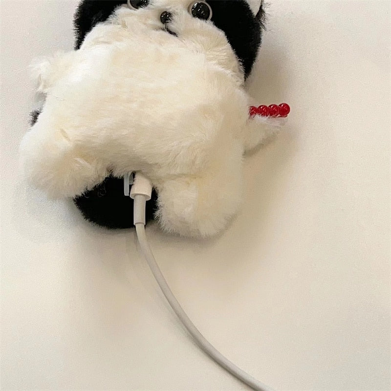 Kawaii Plush Cat Airpod case