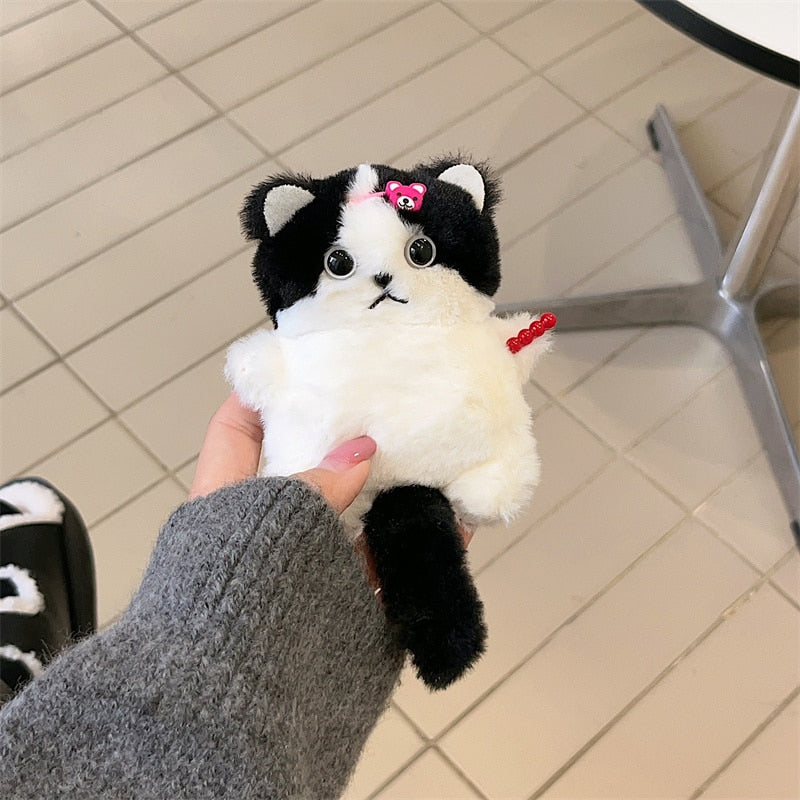 Kawaii Plush Cat Airpod case