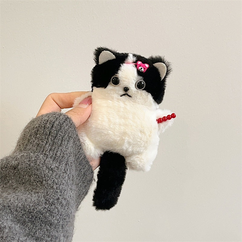 Kawaii Plush Cat Airpod case