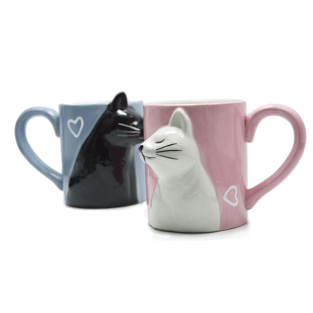 Kissing Cat Mugs