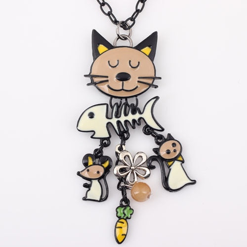 Lenora Dame Cat Necklace