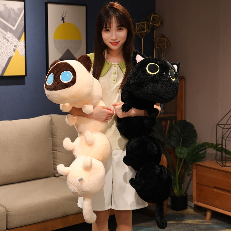 Long Black Cat Plush