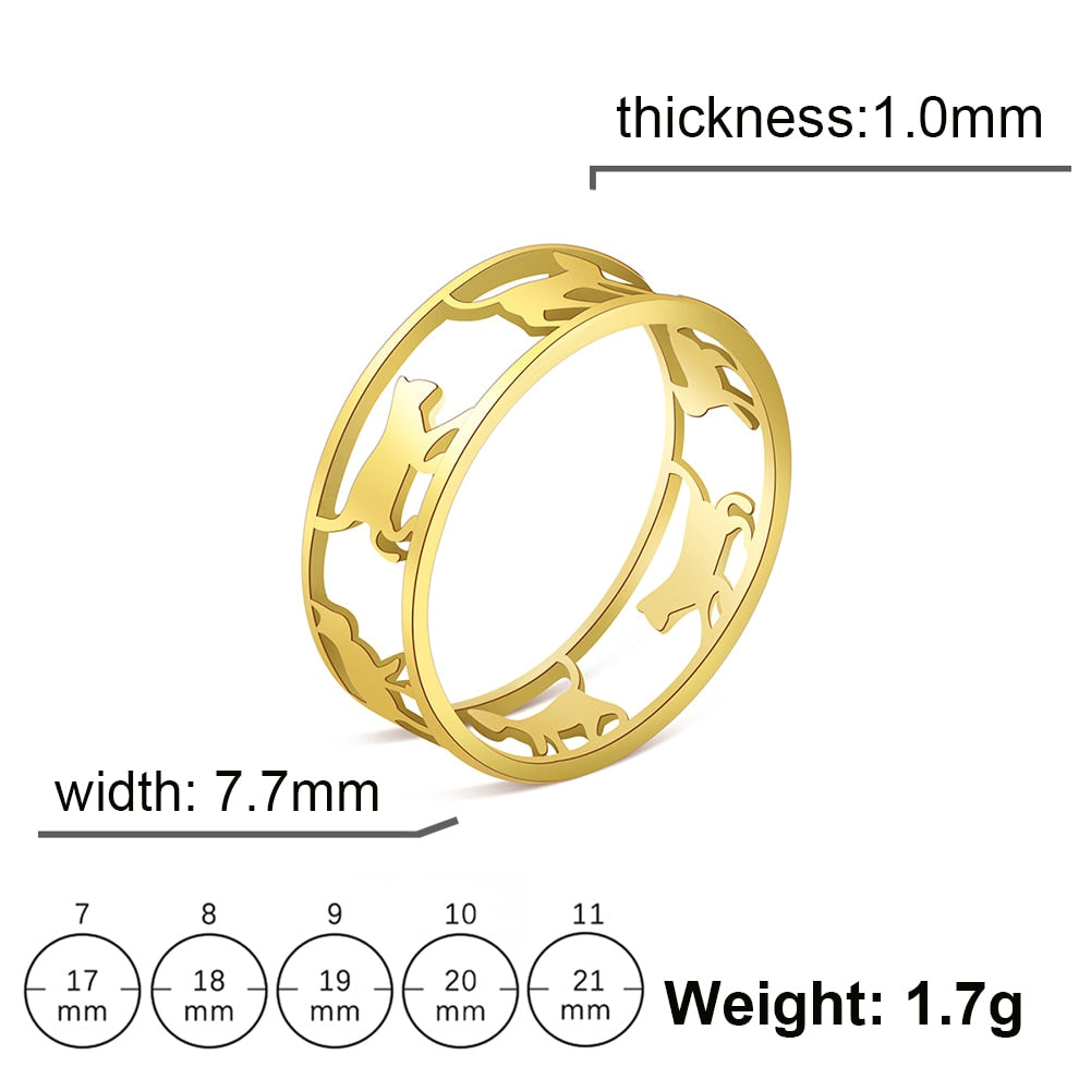 Minimalist Cat Ring
