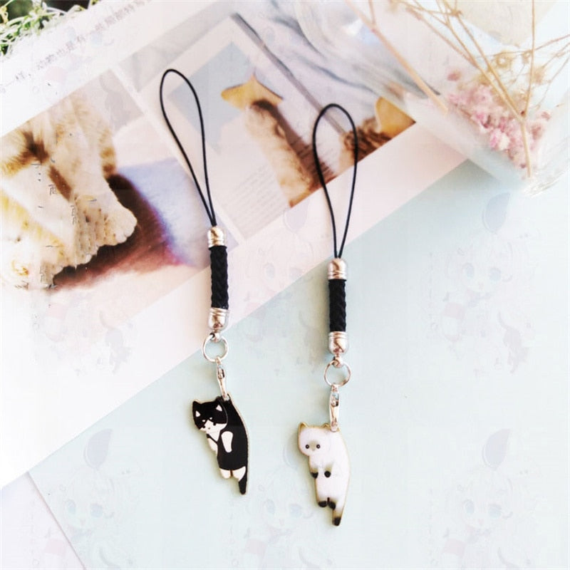Mobile Hanging Cat Keychain
