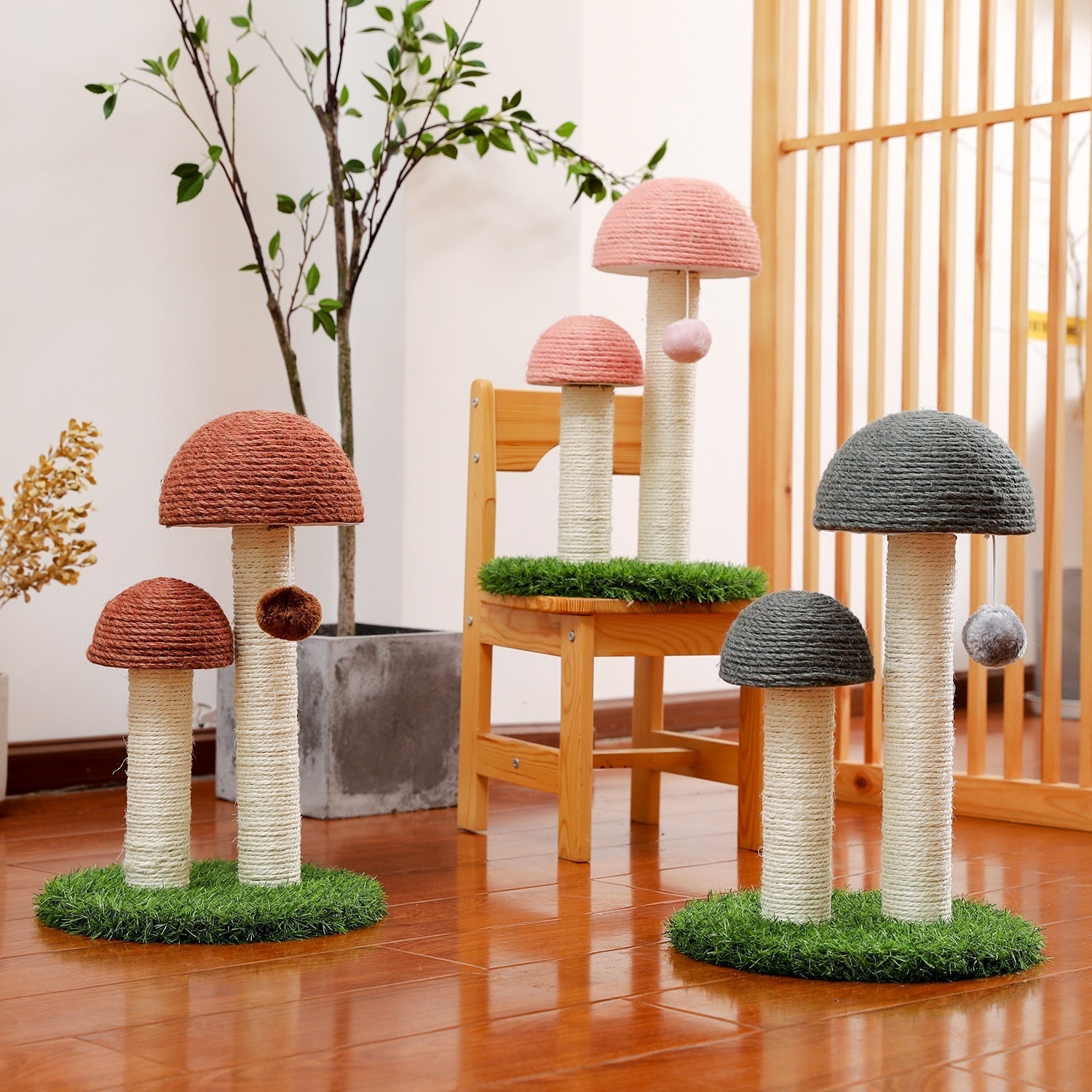 Mushroom Cat Scratching Post