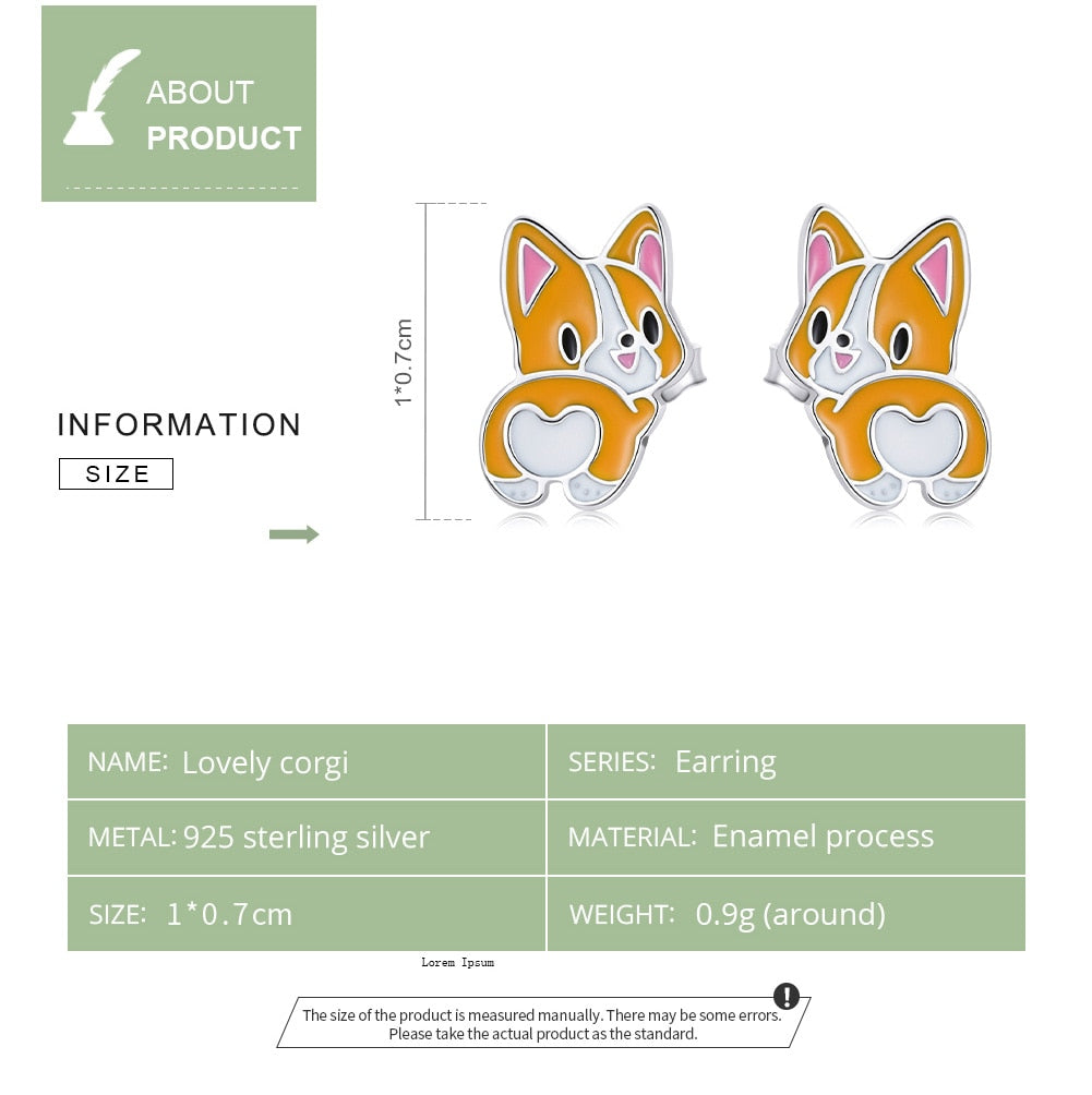 Orange Cat Earrings