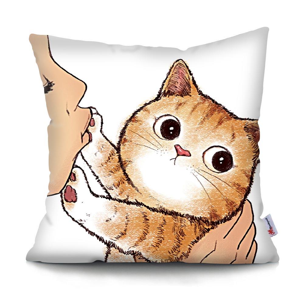 Orange Cat Pillow