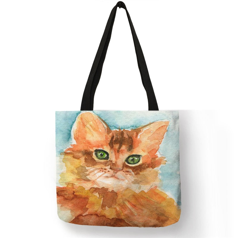 Orange Cat Purse