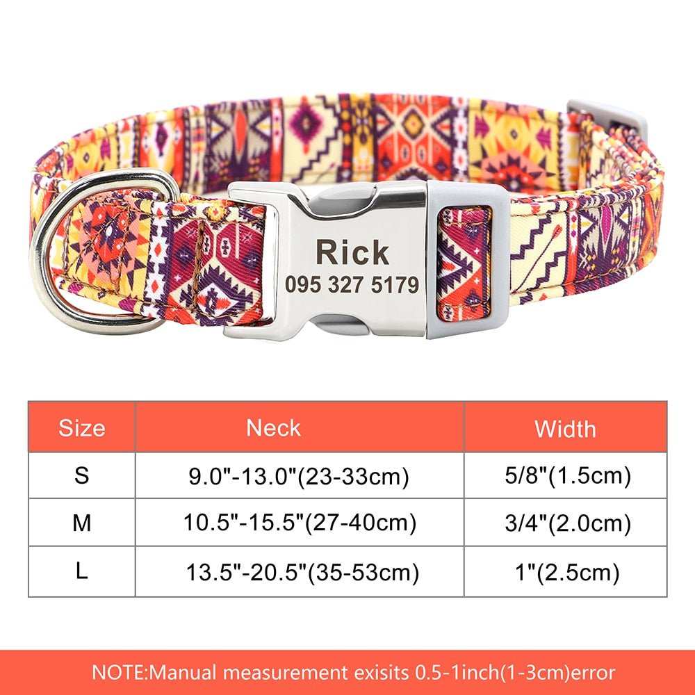 Personalized Embroided Cat Collar
