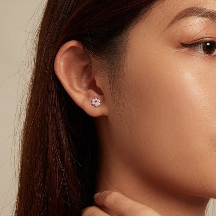 Pink Cat Paw Earrings