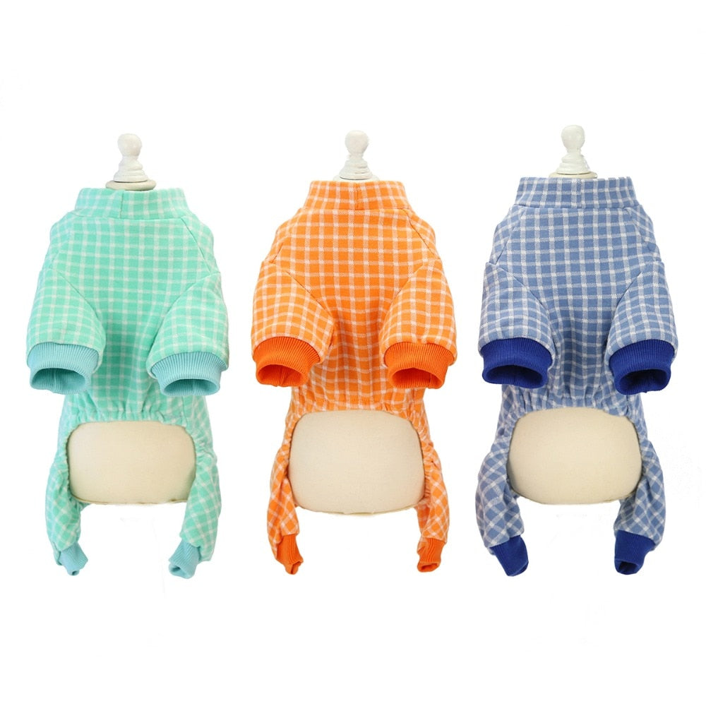 Plaid Pajamas for Cats