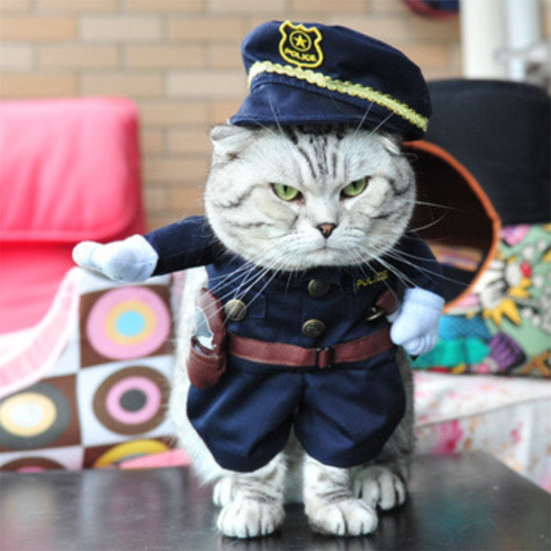 Police Costume for Cats