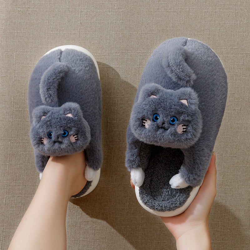 Realistic Cat Slippers