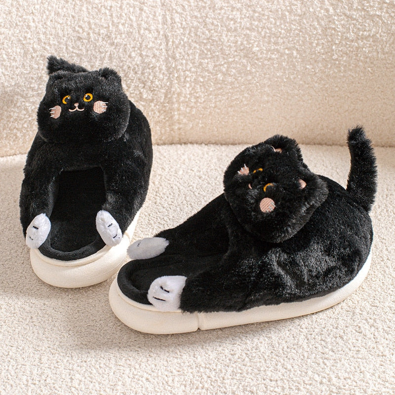 Realistic Cat Slippers